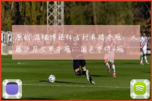 原创 温瑞博逆转吉村真晴夺冠，大藤沙月女单夺冠，国乒夺得4冠